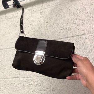 The Limited Genuine Suede Wristlet